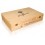 Wooden gift box for three bottles